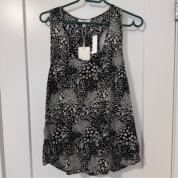Joie Tops - Joie Black White Patterned Sleeveless Blouse Tank Top Size XL Women’s NWT